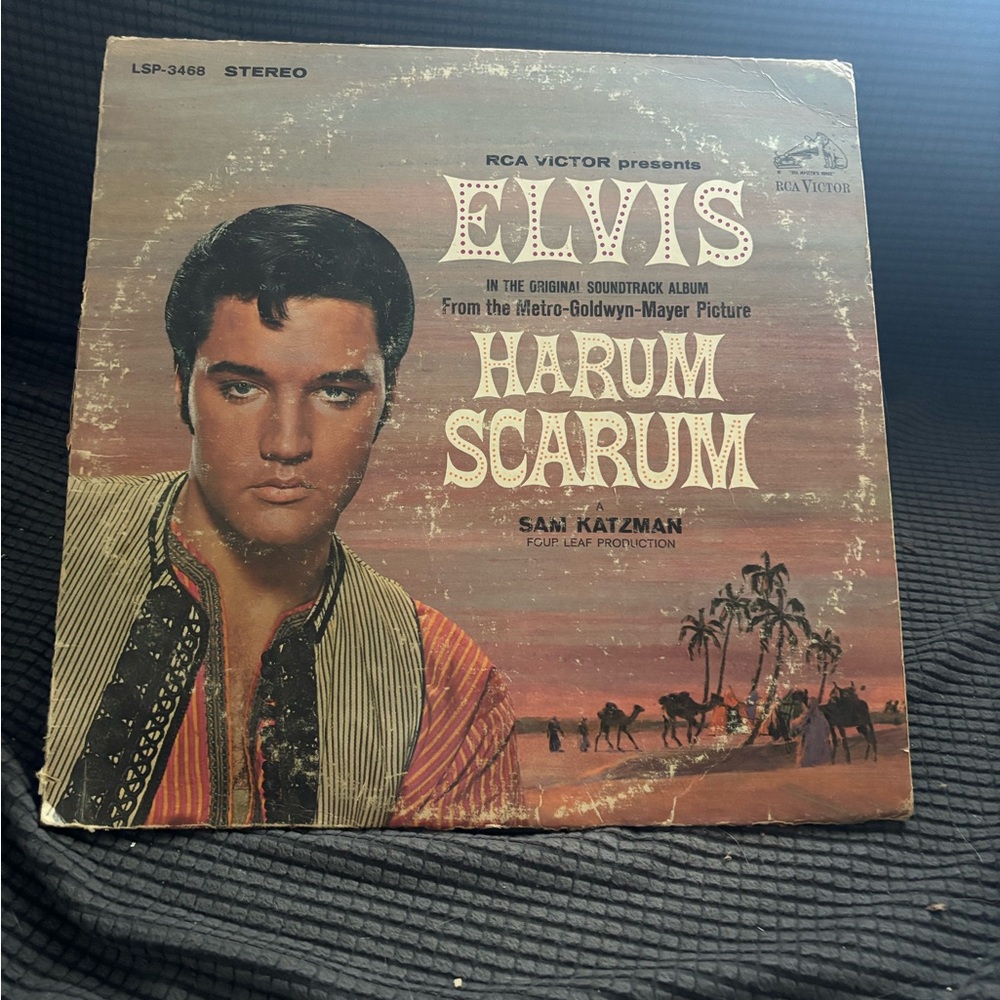 RCA Victor Elvis Harum Scarum Vinyl Record 1965 with Sleeve